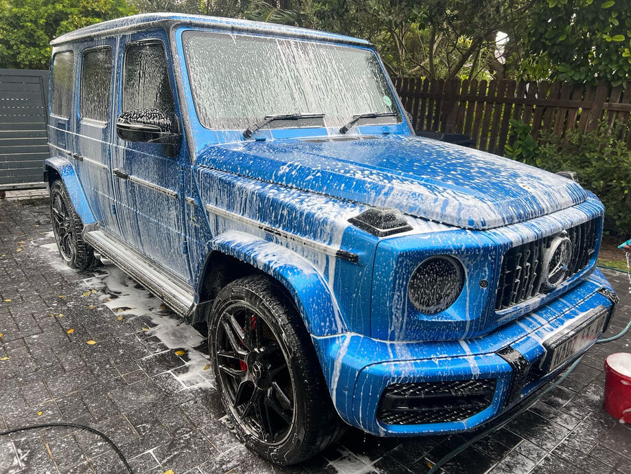 FOAM COAT BEFORE DETAIL PROCESS